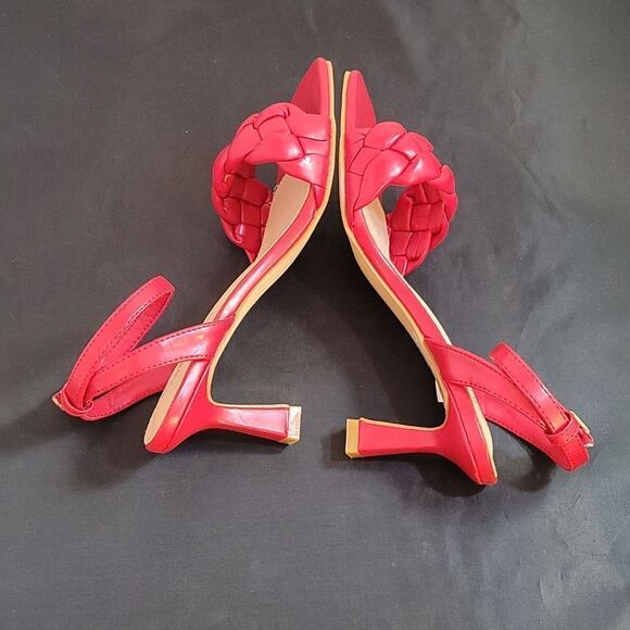 BRAND NEW ROUGE HELUIM BRAIDED STRAP SQUARE TOE WOMEN'S SANDAL - Picture 11 of 16